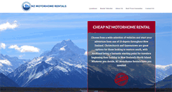 Desktop Screenshot of nzmotorhomerentals.co.nz